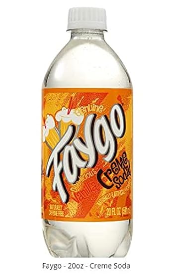20oz Faygo Creme Soda Pop bottles, Pack of 12 ( Total 240 FL OZ) 60788242