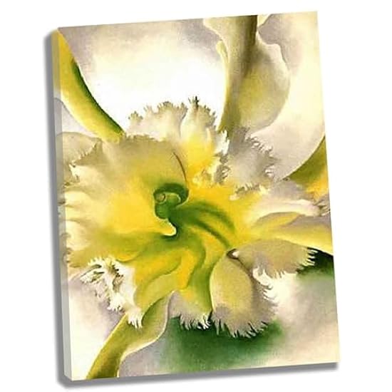 《An Orchid》by Georgia O´keeffe Canvas Painting Poster Print for Living Room Home Decor Canvas Wall Art for Bedroom Home Decor Ready to Hang(framed,（20x26cm）8x10inch) 510446496