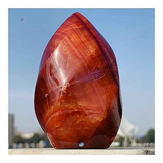 SAIYI Natural Rot Crystal,Flame Rot Agate Crystal，Crystal Cluster, can do Bonsai, Fish Tank Scene, as Well as The Role of Evil Spirits Beautiful (Size : 300-350g) 688618685