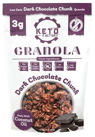 Keto Factory Variety Pack Granola, 3g Net Carbs Per Serving, Low Carb, Gluten-Free, Diabetic Friendly, No Added Sugar, 10oz, Pack of 3 48740920