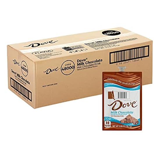 Dove A117 Dove Hot Schokolade, Single Servings, 72/Ct, 