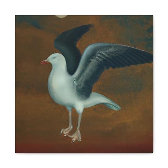 Seagulls At Sunrise - Canvas 16″ x 16″ / Premium Galler