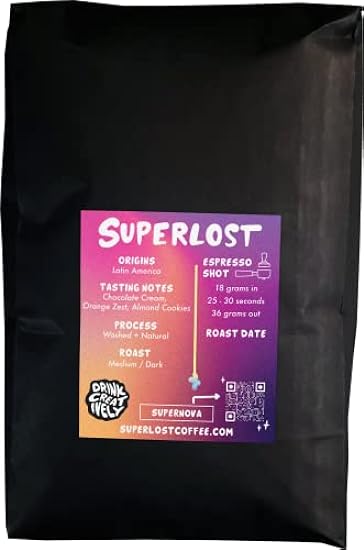 Superlost Espresso Whole Bean Kaffee, Medium Roast, Bul