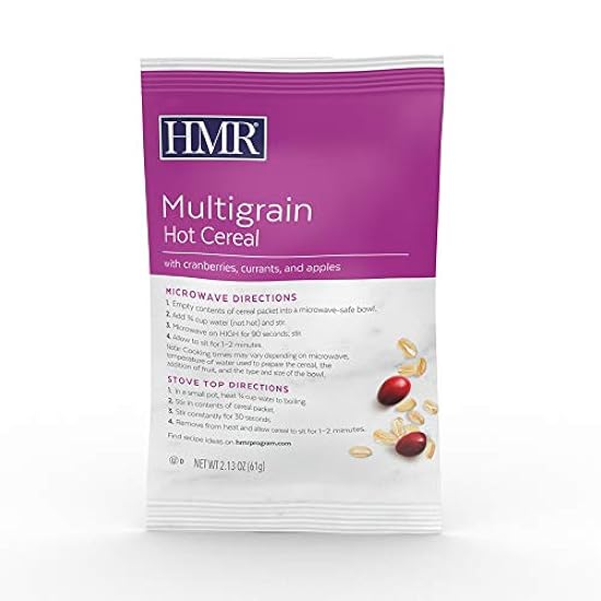 HMR Multigrain Hot Cereal | Hearty Frühstück or Snack | Supports Weight Management | Low Calorie Convenient Meal | 10g of Protein | 18 Count 490737377