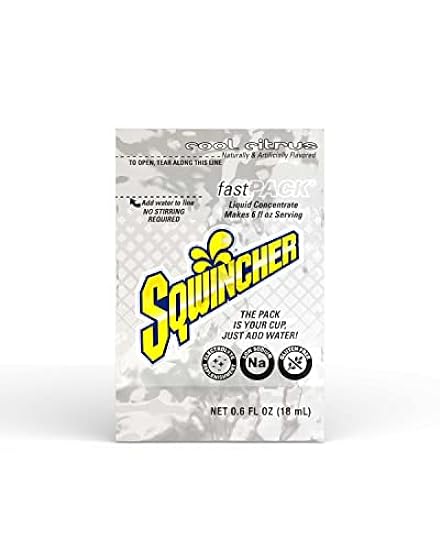 Sqwincher Fast Pack Liquid Concentrate, Cool Citrus, .6