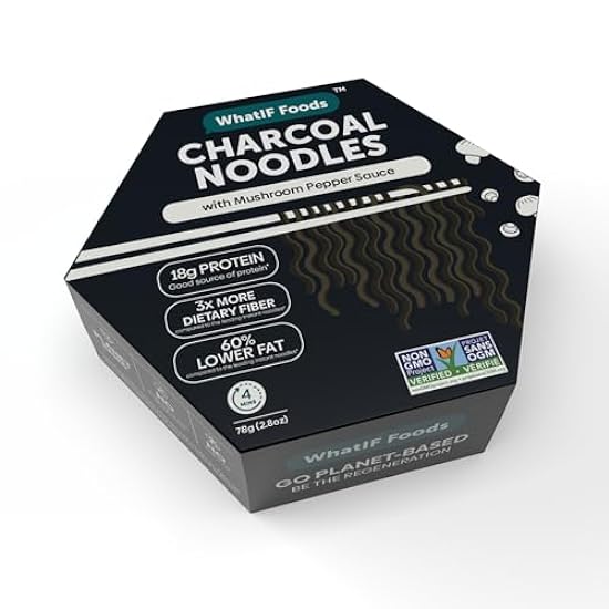 Charcoal Noodles Single Serve | Healthy Instant Air Fri