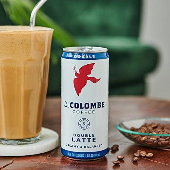La Colombe Double Shot Draft Latte - 9 Fluid Ounce, 12 Count - Cold-Pressed Espresso and Frothed Milk - Made with Real Ingredients - Grab and Go Kaffee 748172045