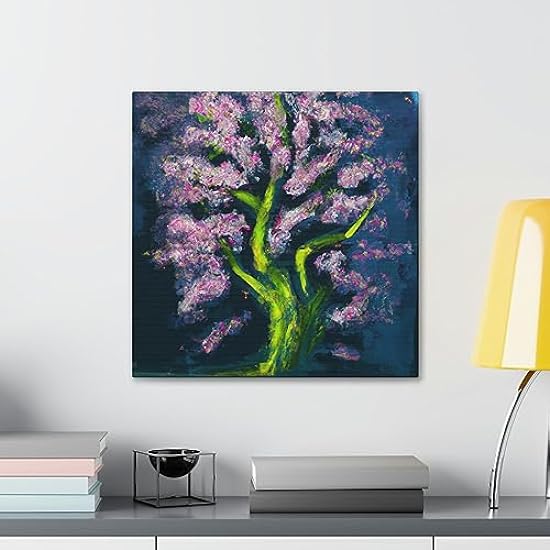 Cherry Blossom Reflection - Canvas 20″ x 20″ / Premium Gallery Wraps (1.25″) 933811996