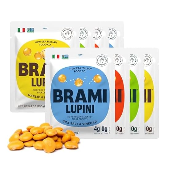 BRAMI Lupini Beans Snack, Variety Pack | 7g Plant Prote
