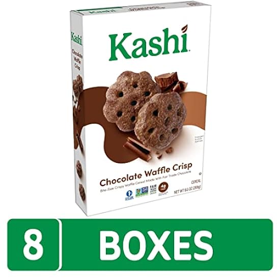 Kashi Frühstück Cereal, Vegan, Made with Whole Grains, Schokolade Waffle Bites (8 Boxes) 142824269