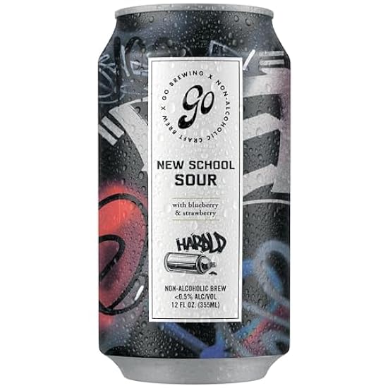Go Brewing Non Alcoholic Beer, New School Sour Berry, L