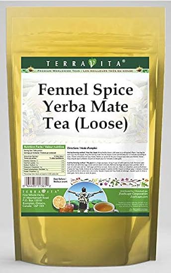 Fennel Spice Yerba Mate Tee (Loose) (8 oz, ZIN: 567505)