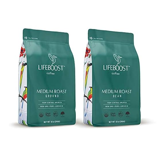 Lifeboost Kaffee Whole Bean & Ground Kaffee - 2 Pack Bu