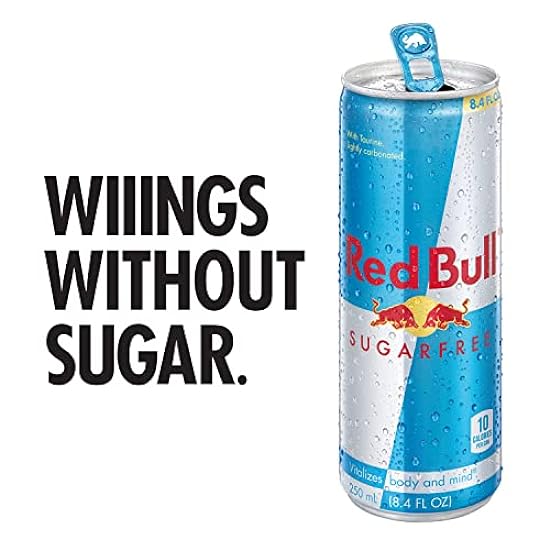 Red Bull Sugar Free Energy Drink, 8.4 Fl Oz, 24 Cans (6 Packs of 4) 413590711