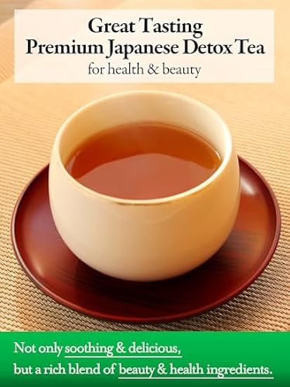 Sunrise Tee - Japanese Diet & Detox Grün Tee for Gut Health [10 billion Lactobacillus & Bifidobacteria / 1 cup] Houjicha, Kombucha, Guar Gum, Dietary Fiber [Non-Laxative & Caffeine-free] 1 box, 1 month´s supply 67629146