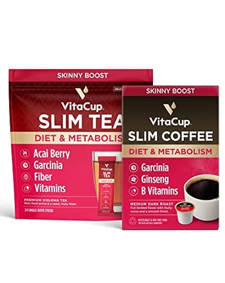 VitaCup Slim Instant Tee Packets Acai Oolong tea 24ct +
