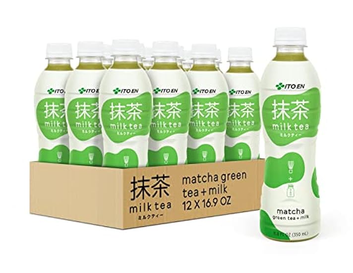 Ito En Matcha Milk Tea, Sweetened, 11.8 Ounce (Pack of 