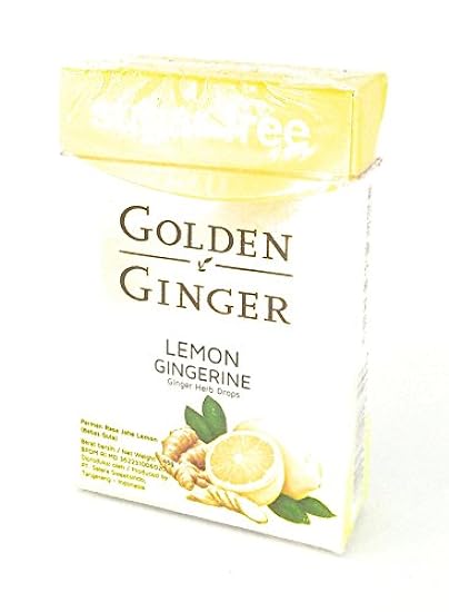 Golden Ginger Herb Drops Lemon Gingerine (sugar free), 