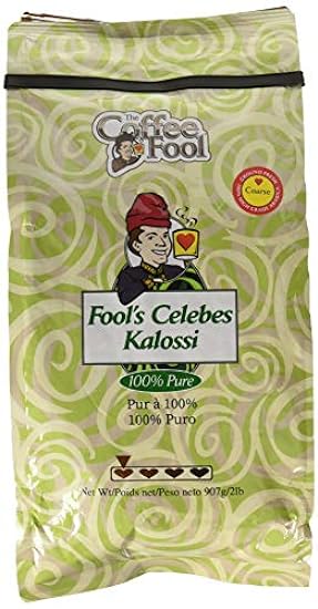 The Kaffee Fool Celebes Kalossi, Coarse Grind, 2 Pound 