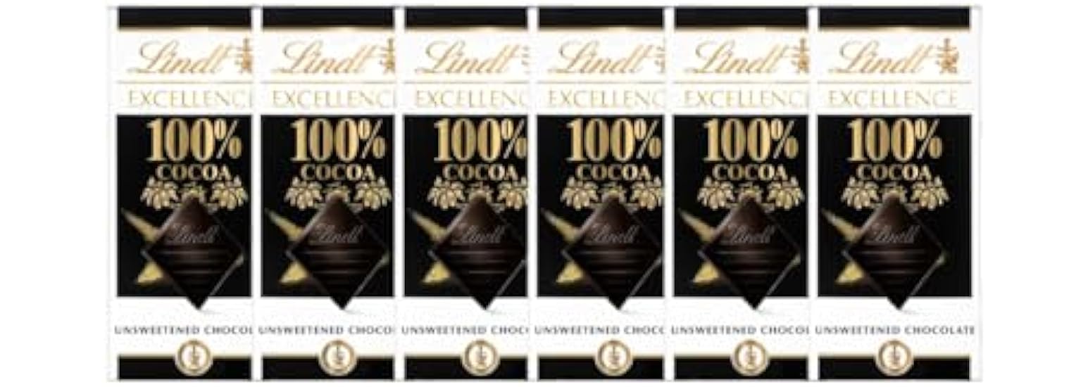 JÁCLER Lindt EXCELLENCE 100% Cocoa Dark Schokolade Bar,