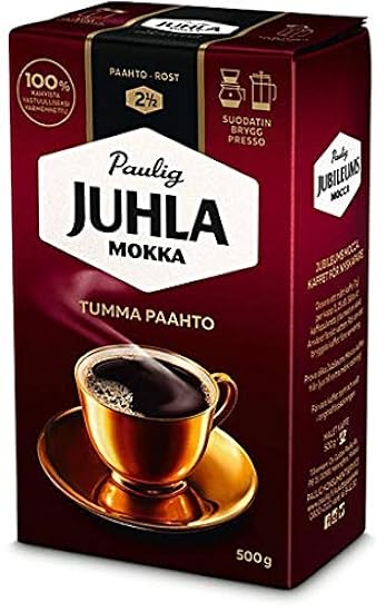 Paulig Juhla Mokka Dark Roast fine ground Kaffee 4 Pack