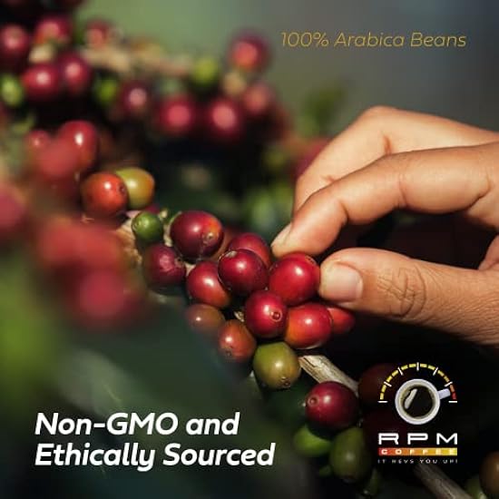 2LB RPM Organic Premium Kaffee, Medium-Dark Roast, 100% Arabica Beans, Low Acidity, Robust Flavor, Ethically Sourced, Non-GMO 249631989