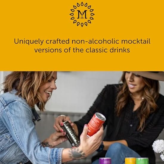 Mocktails Alcohol Free Cosmopolitan Nitro 12 Pack | Award Winning Non-Alcoholic Cosmo | Nitrogen Charged | Premium Zero Proof Craft Cocktail Beverage | 12 Nitro 200ml/6.8 oz Cans 152404633