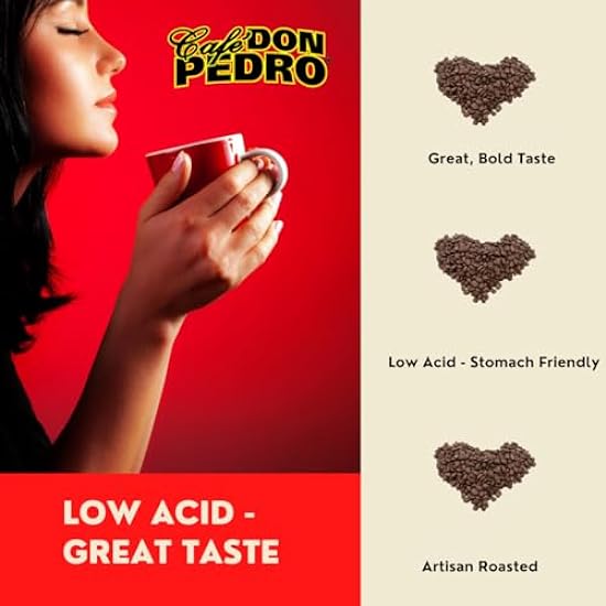 Cafe Don Pedro Colombian Supremo Medium Roast Low-Acid Kaffee Six 12 oz Bags (4.5 lbs) 835971536