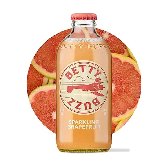 Betty Buzz Sparkling Grapefruit Premium Sparkling Soda 