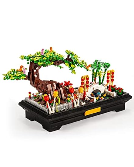 dOvOb Decor Bonsai Tree Mini Building Set, Plant Model 