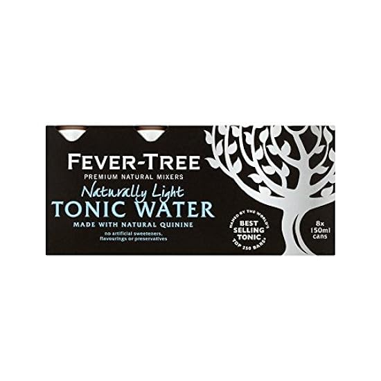 Fever-Tree Naturally Light Tonic Wasser Cans 8 x 150ml 