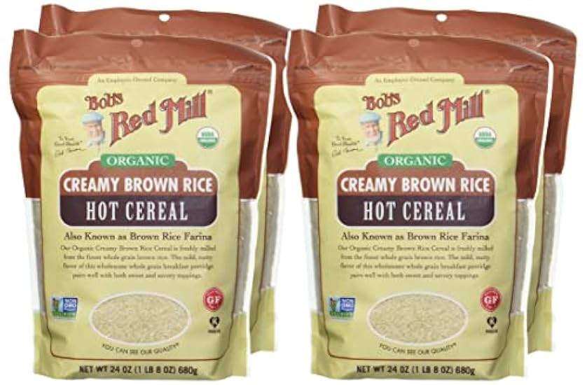 Bob´s Rot Mill CEREAL BROWN RICE HOT ORG, 24 Ounce, Pack of 4 661674516