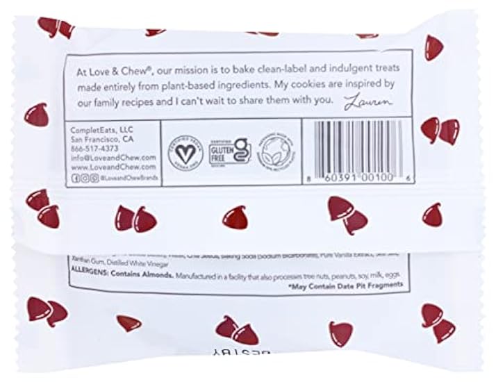 Love Chew Schokolade Chia Cookie, 2 Ounces (Pack Of 12) 297410173