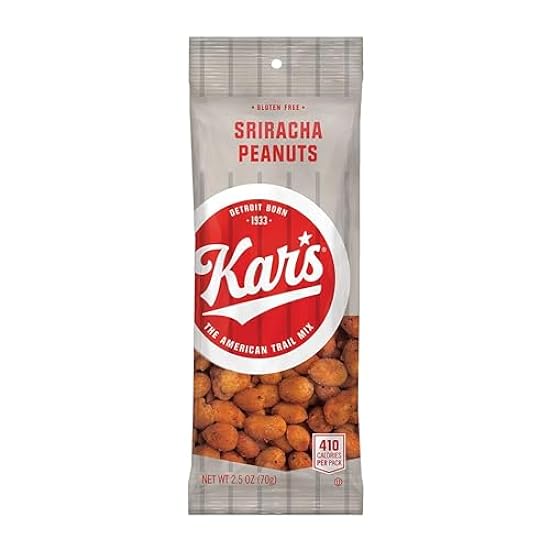 Kar’s Nuts Spicy Hot Sriracha Peanuts, 2.5 oz Individua