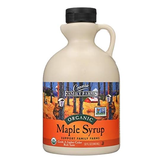 Organic Maple Syrup; Grade A Dark; Glass Jug 818614631