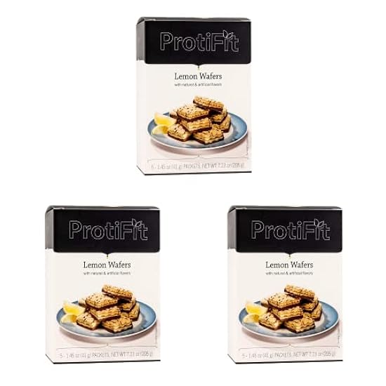 PROTIFIT - High Protein Lemon Wafer Bar 3 Pack, 15g Pro