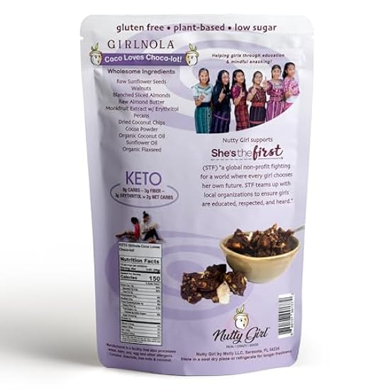 Low Sugar Low Carb Granola Cereal | Coco Loves Choco-Lot | 6 Pack | Nutty Girl Keto Girlnola® 312191183