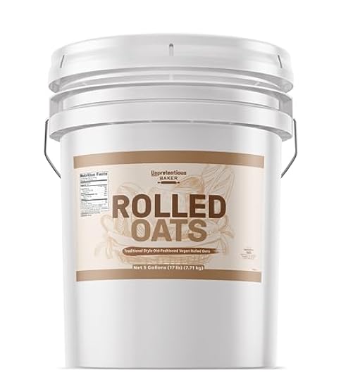 Unpretentious Rolled Oats, 5 Gallons, Old Fashioned Oat