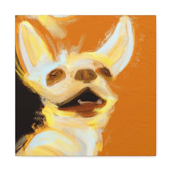 Chihuahua Minimalism - Canvas 16″ x 16″ / Premium Galle
