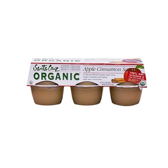 Santa Cruz Organic Cinnamon Applesauce -- 12x6x4 Oz 967