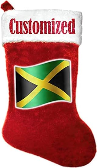 Zukelox Jamaican Flag Christmas Stocking 102851357