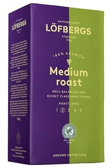 Lofbergs Medium Roast Ground Kaffee, 17.63oz (6) 790554