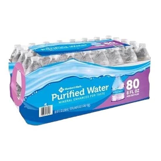PACK OF 10 Purified Wasser 8 oz. bottle, 80 pk -Small B
