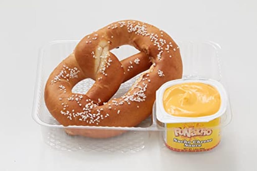 PretzelHaus Bakery Authentic Bavarian Plain Soft Pretzel | Individually Wrapped Pretzels | Pairs Perfectly with FUNacho Cheese, Pack of 50 243110800
