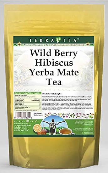 Wild Berry Hibiscus Yerba Mate Tee (50 Teebeutel, ZIN: 