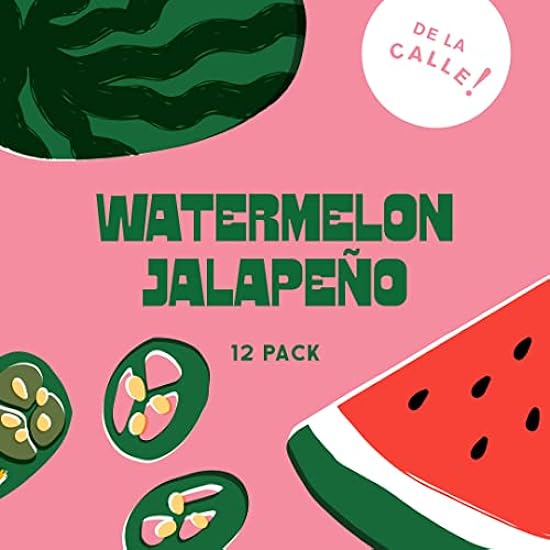 De La Calle Tepache - Naturally Fermented Pineapple Beverage, Antioxidant Rich, Certified Organic, Fermented, Low Sugar (Wassermelon Jalapeno) 829641625