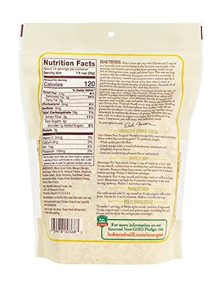 Bob´s Rot Mill Gluten Free Tropical Muesli, 14-ounce (Pack of 4) 286475738