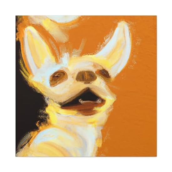 Chihuahua Minimalism - Canvas 16″ x 16″ / Premium Gallery Wraps (1.25″) 235281045
