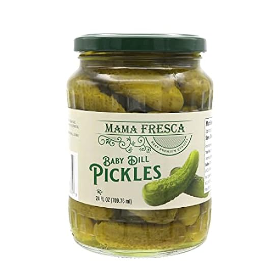 Mama Fresca Baby Dill Pickles 24 fl oz Jar (Pack of 6) 