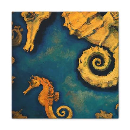 Seahorse of Splendor - Canvas 16″ x 16″ / Premium Galle